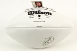 2002 Mariah Carey Signed White Panel Football - JSA 