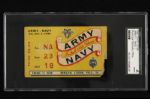 1956 Army vs. Navy Football Ticket Stub - SGC Authentic 