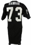1983-84 Charley Hannah Los Angeles Raiders Game Worn Jersey (MEARS LOA)