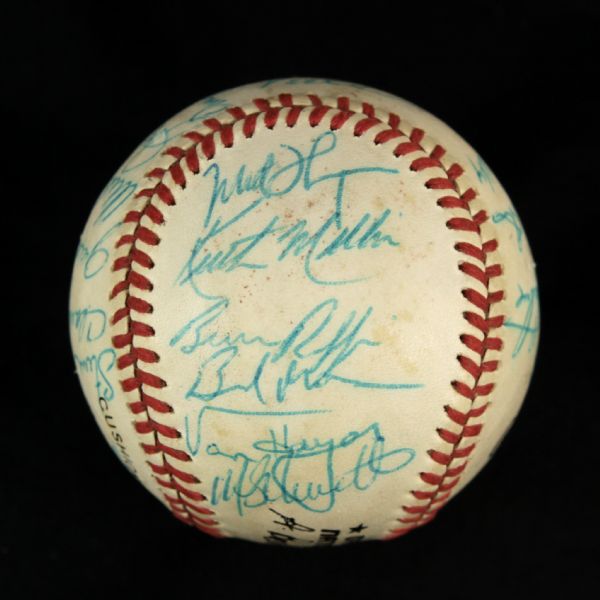 1988 Philadelphia Phillies Team Signed ONL (Giamatti) Baseball w/26 Sigs. Incl. Mike Schmidt (JSA)