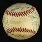 1954 Milwaukee Braves Team-Signed ONL (Giles) Baseball w/25 Sigs. Incl. Warren Spahn Eddie Mathews (JSA)