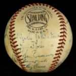 1954 Milwaukee Braves Team-Signed ONL (Giles) Baseball w/25 Sigs. Incl. Warren Spahn Eddie Mathews (JSA)