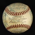 1954 Milwaukee Braves Team-Signed ONL (Giles) Baseball w/25 Sigs. Incl. Warren Spahn Eddie Mathews (JSA)