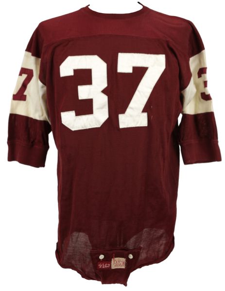 1969 Temple Owls #37 Game Worn Durene Jersey (MEARS LOA) 