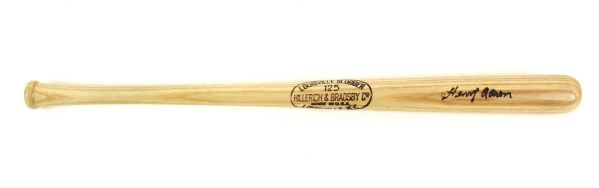 1990s Hank Aaron Milwaukee Braves Louisville Slugger 16" Mini-Bat 