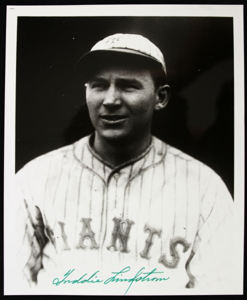 1970s Freddie Lindstrom New York Giants Signed 8" x 10" Photo - JSA 