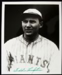 1970s Freddie Lindstrom New York Giants Signed 8" x 10" Photo - JSA 
