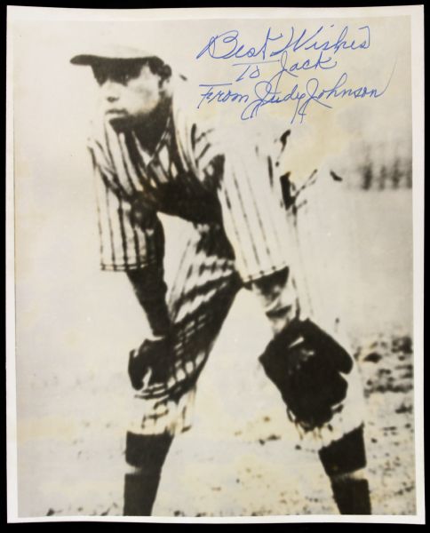 1980s Judy Johnson Negro League Hall of Famer Signed 8" x 10" Photo - JSA 