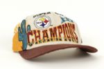 1996-01 Super Bowl Losing Teams Announced as Winners Caps - Never Released to Public Steelers SB XXX Falcons XXXIII Giants XXV