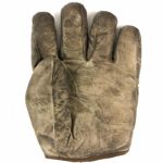 1900-1910 circa High Grade Adult Full 1 ½” Web Percy A. McBride White Buckskin Fielder’s Glove w/asbestos lining (MEARS LOA)