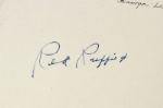 1980s Red Ruffing New York Yankees Signed 7 3/4 x 11 Rendering - JSA 