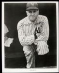 1970s Joe McCarthy New York Yankees Signed 8" x 10" Photo - JSA 