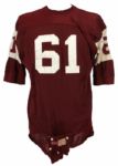 1969 Temple Owls #61 Game Worn Durene Jersey (MEARS LOA)