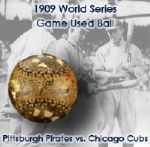 1909 World Series Game Used Baseball "10/8/09" Ty Cobb Detroit Tigers vs Honus Wagner Pittsburgh Pirates (Paddy OConnor Collection) MEARS LOA