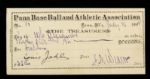 1983 Nin Alexander Signed Check Rare Early Baseball Autograph Played One Game For St. Louis Browns  - JSA 