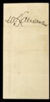 1983 Nin Alexander Signed Check Rare Early Baseball Autograph Played One Game For St. Louis Browns  - JSA 