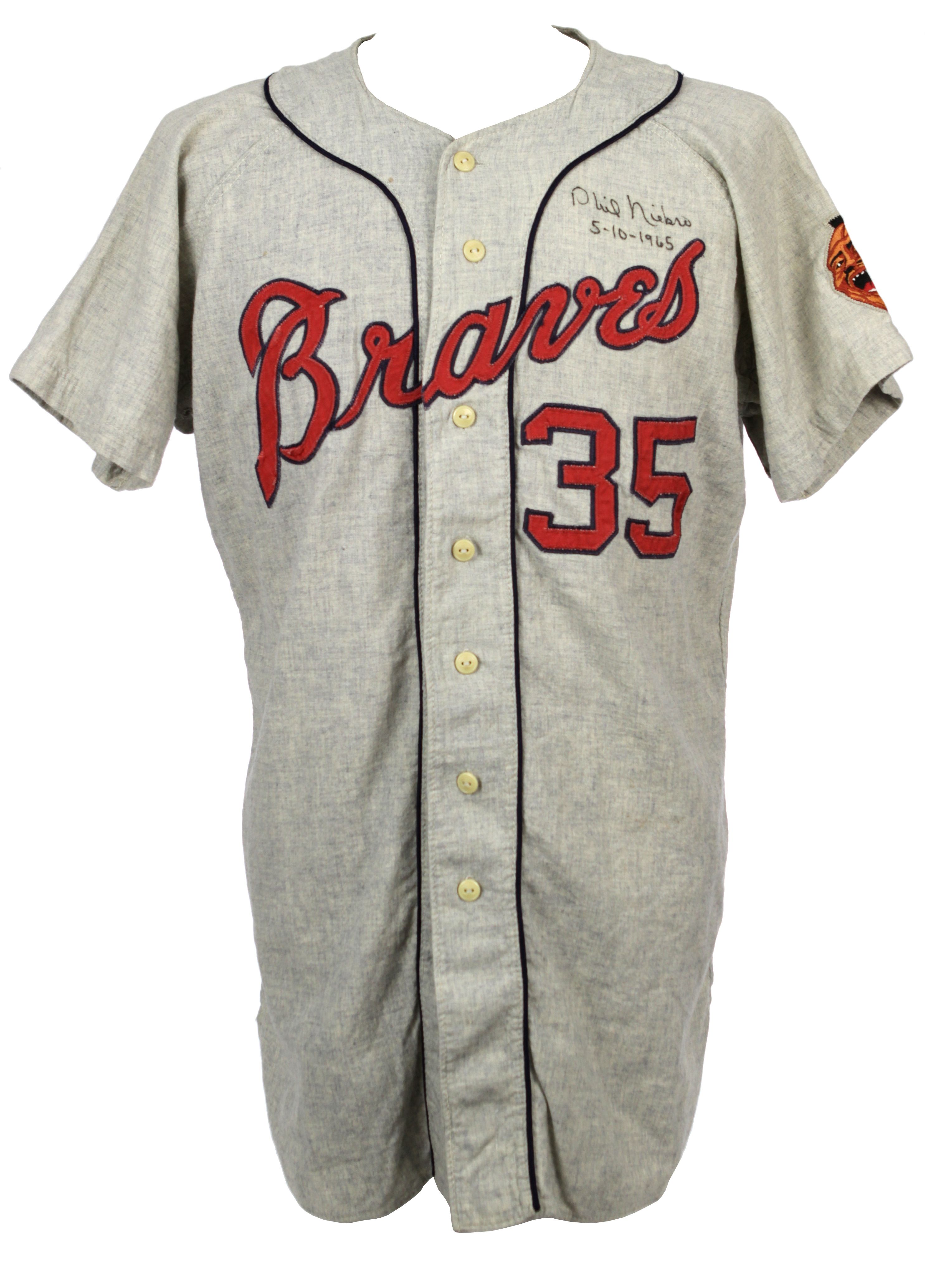 Lot Detail - 1965 Phil Niekro Milwaukee Braves Game Worn Signed