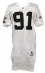 1994 Chester McGlockton Oakland Raiders Game Worn Jersey w/17 Repairs (MEARS LOA)
