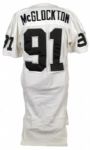 1994 Chester McGlockton Oakland Raiders Game Worn Jersey w/17 Repairs (MEARS LOA)