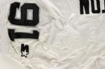 1994 Chester McGlockton Oakland Raiders Game Worn Jersey w/17 Repairs (MEARS LOA)