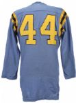 1960s early Powder Blue UCLA Style College #44 Sand Knit Durene Game Worn Football Jersey (MEARS LOA) 