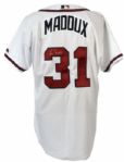 2003 Greg Maddux Atlanta Braves Game Worn Signed Jersey (JSA & MEARS LOA) 
