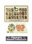 1980 Philadelphia Phillies Topps Burger King In-Store Baseball Card Display 
