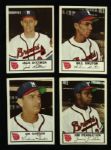 1953 Johnston Cookies Milwaukee Braves Complete Set of 25 Warren Spahn Eddie Mathews
