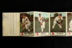 1955 Milwaukee Braves Johnston Cookies Sixth Folder w/ Buhl Dittmer Grimm Thomson Walters Wilson 