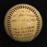 1973 Tony Perez Cincinnati Reds Actual #182 Home Run ONL (Fenney) Baseball Signed by Perez (MEARS LOA & JSA)