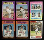 1974-75 Topps Card Collection - 1000 Total Cards w/Nolan Ryan Thurman Munson Rice Rookie 