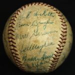 1960s St. Louis Cardinals Multi Signed Old Timer's Baseball w/20 Sigs. Incl. Paul Waner Stan Musial - JSA