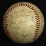 1950-51 Brooklyn Dodgers Facsimile Signed Baseball 