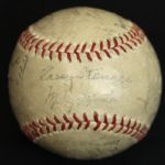 1950s New York Yankees Facsimile Signed Baseball w/Casey Stengel Mickey Mantle Sweet Spot 