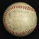 1950s New York Yankees Facsimile Signed Baseball w/Casey Stengel Mickey Mantle Sweet Spot 