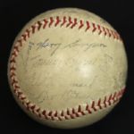 1950s New York Yankees Facsimile Signed Baseball w/Casey Stengel Mickey Mantle Sweet Spot 