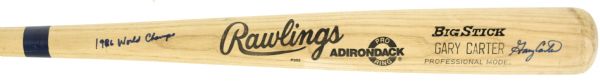 1987-89 Gary Carter New York Mets Autographed Rawlings Adirondack Professional Model Game Bat (JSA/MEARS A5)