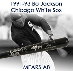 1991-93 Bo Jackson Chicago White Sox Autographed Louisville Slugger Professional Model Game Used Bat (MEARS A8)