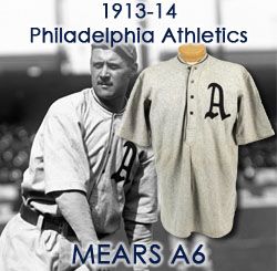1913-14 circa Philadelphia Athletics Road Unifom (MEARS A6)