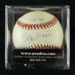1994-2000 Stan Musial St. Louis Cardinals Single Signed ONL (Coleman) Baseball Inscribed "3630" Graded PSA 8 