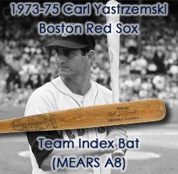 1973-75 Carl Yastrzemski Boston Red Sox H&B Louisville Slugger Professional Model Team Index Bat (MEARS A8)