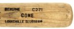 1987-89 David Cone New York Mets Autographed Louisville Slugger Professional Model Game Used Bat (MEARS A8.5)