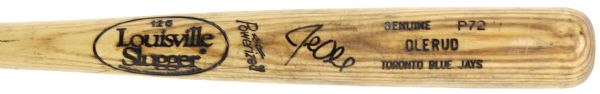 1991-96 John Olerud Toronto Blue Jays Autographed Louisville Slugger Professional Model Game Used Bat (MEARS A10)