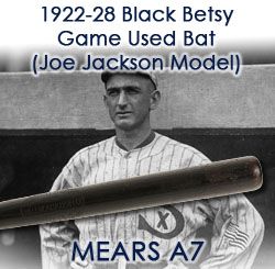 1922-28 Black Betsy (Joe Jackson Model) H&B Louisville Slugger Side Written Professional Model Bat - Barnstorming (MEARS A7)