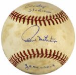 1981 Paul Molitor Milwaukee Brewers Game Used Signed OAL (Mac Phail) Baseball - JSA & MEARS 