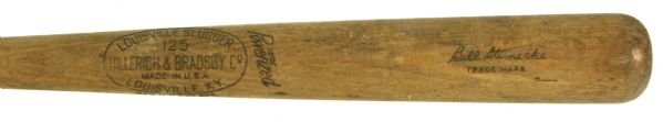 1950-60 Bill Steinecke Florida State & Nebraska League H&B Louisville Slugger Professional Model Game Used Bat (MEARS A8)