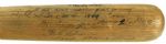 1944 (October 4th, 1944) George McQuinn St. Louis Browns H&B Louisville Slugger Game Used World Series Bat – Actual bat used to hit the First World Series Home Run for the Browns! (MEARS A10)