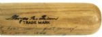1944 (October 4th, 1944) George McQuinn St. Louis Browns H&B Louisville Slugger Game Used World Series Bat – Actual bat used to hit the First World Series Home Run for the Browns! (MEARS A10)