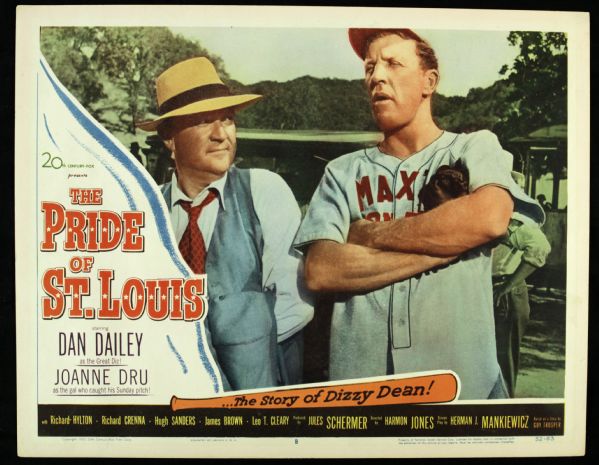 1948-52 The Babe Ruth Story & The Pride of St. Louis 11" x 14" Lobby Card 