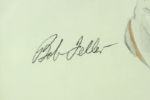 1992 Bob Feller Cleveland Indians Signed 18 x 24 John B. Martin LE Lithograph Display 201/266 - JSA 
